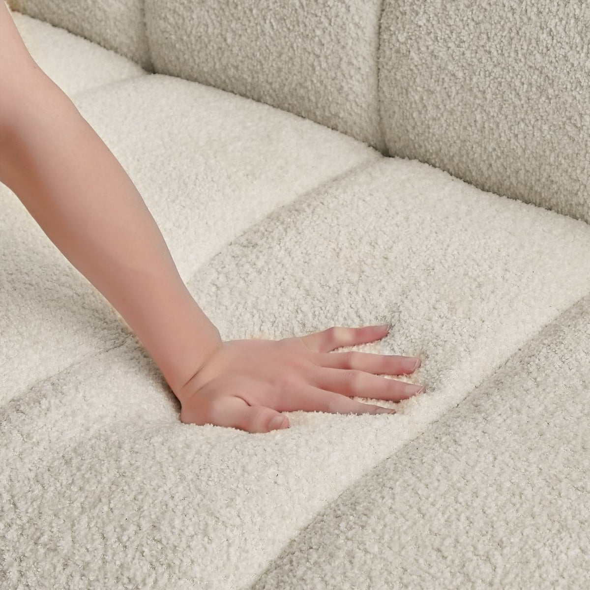Amina Cream Boucle Sofa