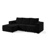 Nuve Black Modular Sectional