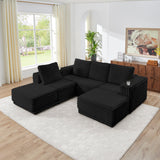 Nuve Black Modular Sectional