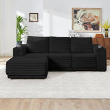 Nuve Black Modular Sectional