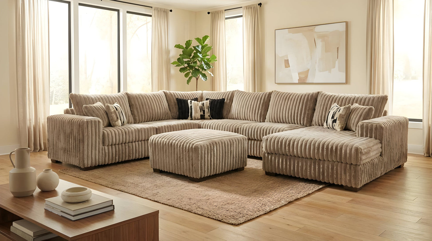 Texan Mocha Oversized Sectional