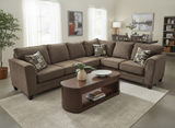 Thea Brown Fabric Sectional
