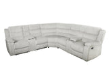 Calantha Gray Corduroy Fabric Reclining Sectional