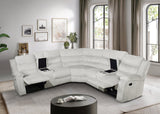 Calantha Gray Corduroy Fabric Reclining Sectional