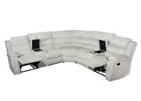 Calantha Gray Corduroy Fabric Reclining Sectional