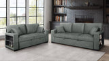 Bexley Gray Living Room Set w Pull-Out Bed