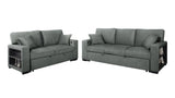 Bexley Gray Living Room Set w Pull-Out Bed