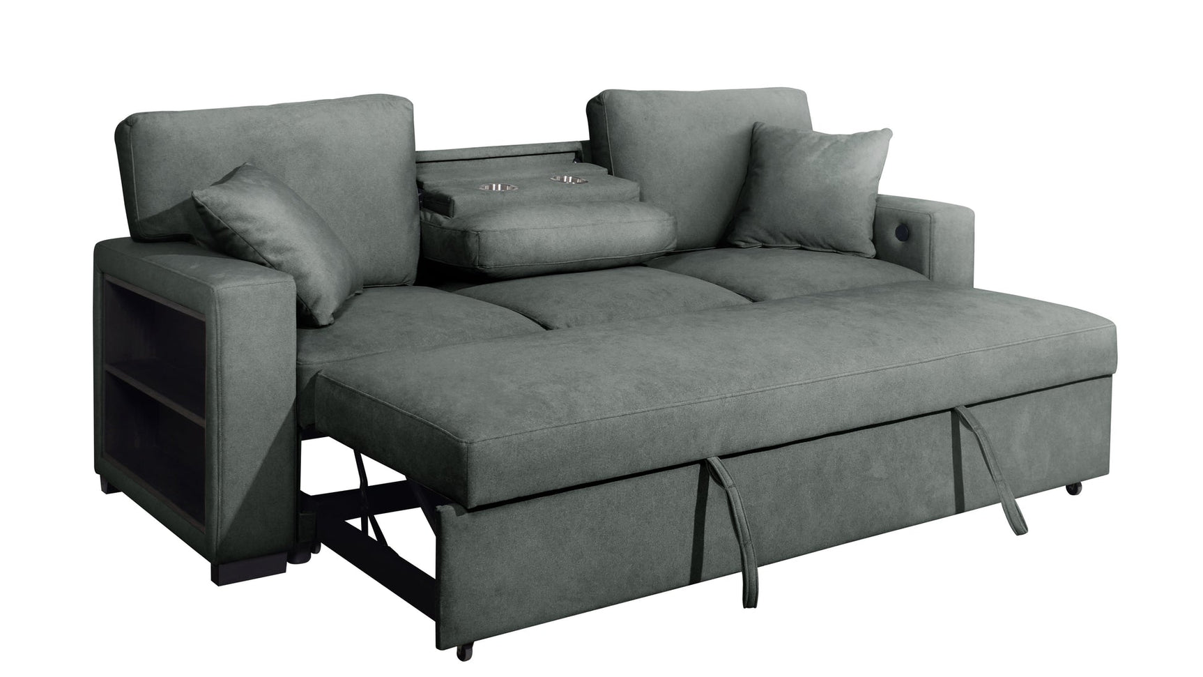 Bexley Gray Living Room Set w Pull-Out Bed