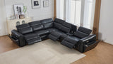 Divani Black Power Reclining Sectional