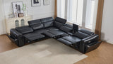 Divani Black Power Reclining Sectional