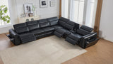 Divani Black Power Reclining Sectional