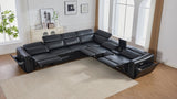 Divani Black Power Reclining Sectional