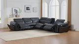 Divani Black Power Reclining Sectional
