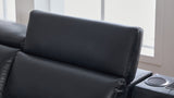 Divani Black Power Reclining Sectional