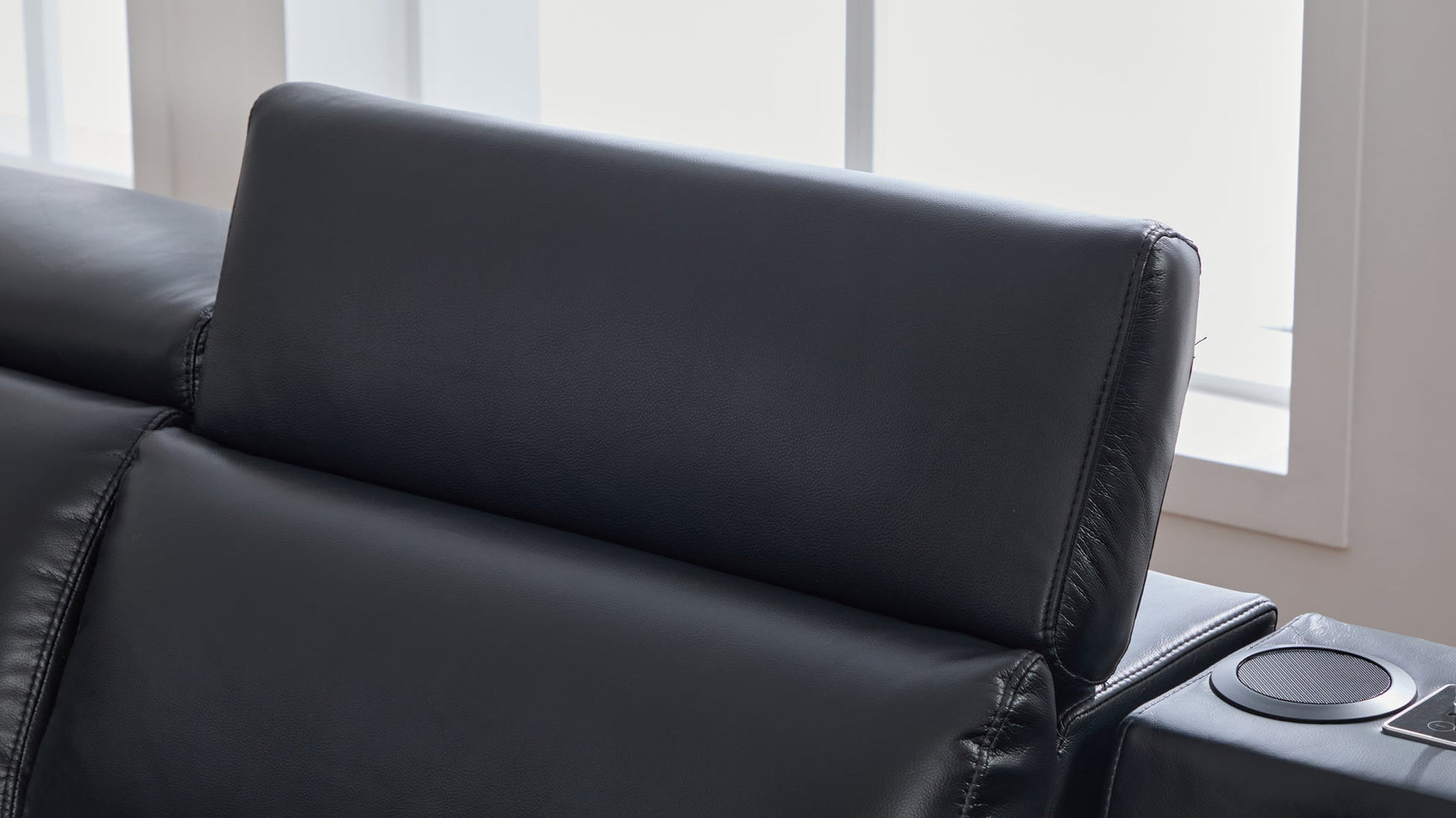 Divani Black Power Reclining Sectional