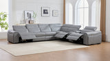 Divani Grey Power Reclining Sectional