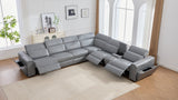 Divani Grey Power Reclining Sectional