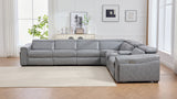 Divani Grey Power Reclining Sectional