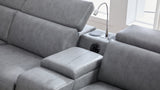 Divani Grey Power Reclining Sectional