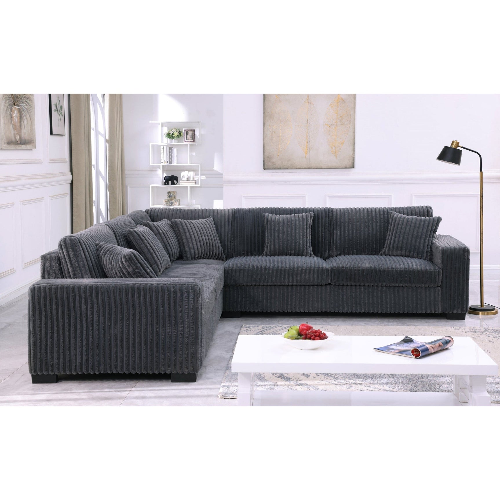 Comfy II Grey 2-Piece Sectional