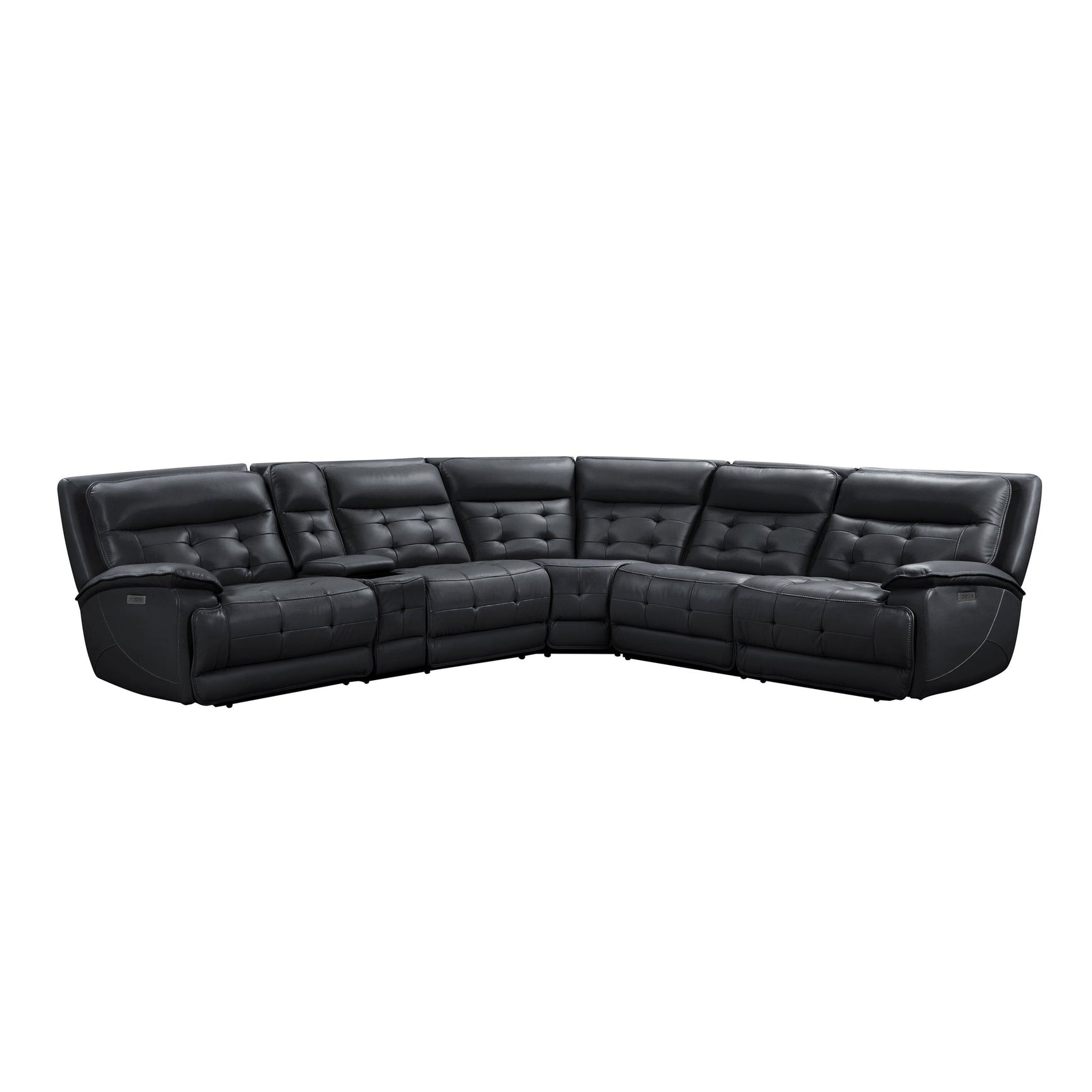 Starlight Black Power/Adj Headrest Reclining Sectional