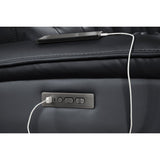 Starlight Black Power/Adj Headrest Reclining Sectional