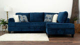 Selena Navy 124" Sectional