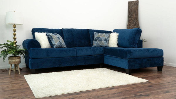 Selena Navy 124" Sectional