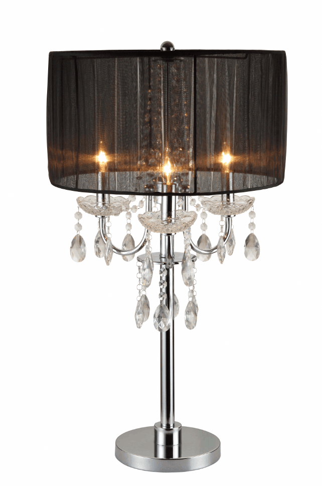 Chandelier Black Modern Glass Metal Floor Lamp - Ella Furniture