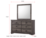 Coralee Chest Gray, Transitional Modern And Sleek Wood, Metal 4 Drawers - Ella Furniture