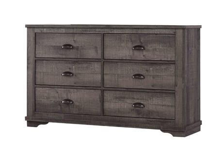 Coralee Night Stand Gray, Transitional Modern And Sleek Wood, Metal 2 Drawers - Ella Furniture
