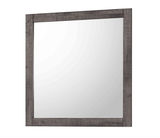 Coralee Night Stand Gray, Transitional Modern And Sleek Wood, Metal 2 Drawers - Ella Furniture