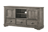 Coralee Chest Gray, Transitional Modern And Sleek Wood, Metal 4 Drawers - Ella Furniture