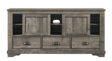 Coralee Dresser Grey, Modern Sleek Wood, 6 Drawers - Ella Furniture