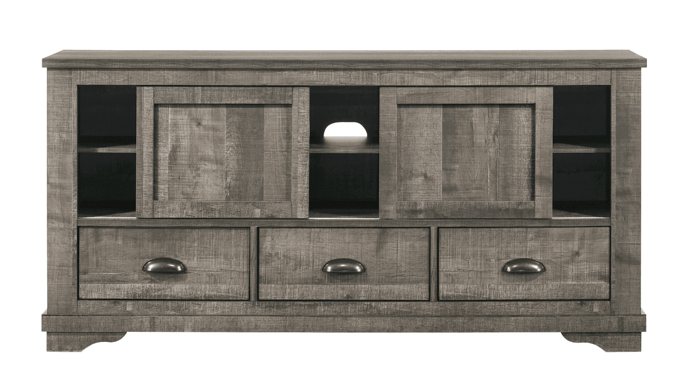 Coralee Gray Traditional Rustic Modern Contemporary Wood Sleigh King Bed - Ella Furniture