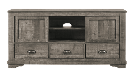 Coralee Night Stand Gray, Transitional Modern And Sleek Wood, Metal 2 Drawers - Ella Furniture
