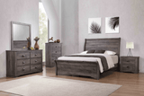 Coralee Dresser Grey, Modern Sleek Wood, 6 Drawers - Ella Furniture