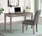 Wren Writing Brown Modern Wood With Drawer Desk & Chair Set - Ella Furniture