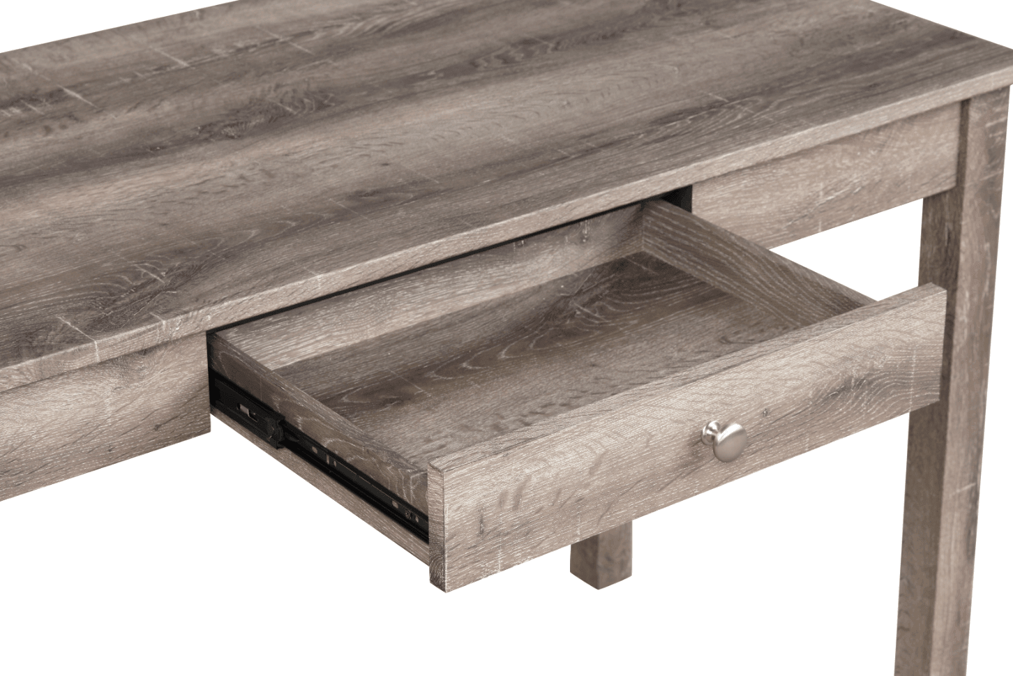 Wren Writing Brown Modern Wood With Drawer Desk & Chair Set - Ella Furniture
