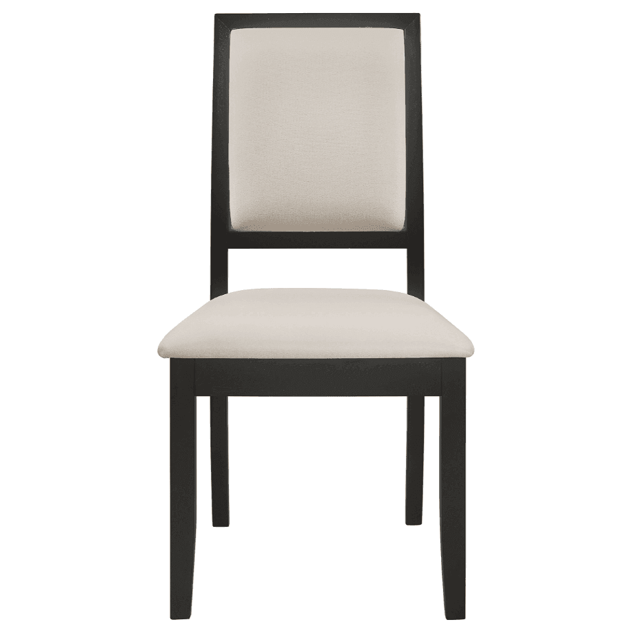 Louise Leaf Black Rectangular Dining Room Set