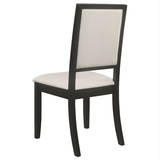 Louise Leaf Black Rectangular Dining Room Set