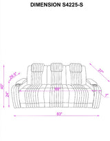 Lita Gray Power 3-Piece Reclining Set
