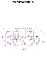 Lita Gray Power 3-Piece Reclining Set