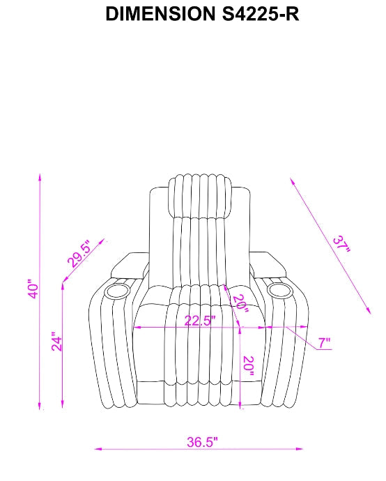 Lita Gray Power 3-Piece Reclining Set