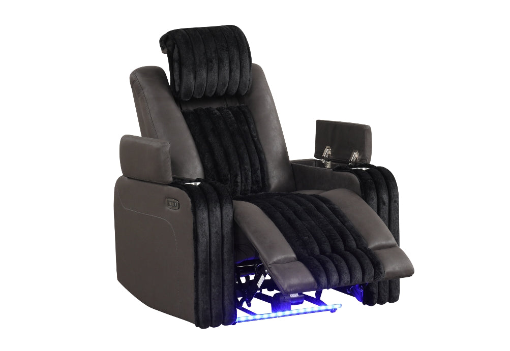 Lita Black Power 3-Piece Reclining Set
