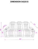 Lita Black Power 3-Piece Reclining Set