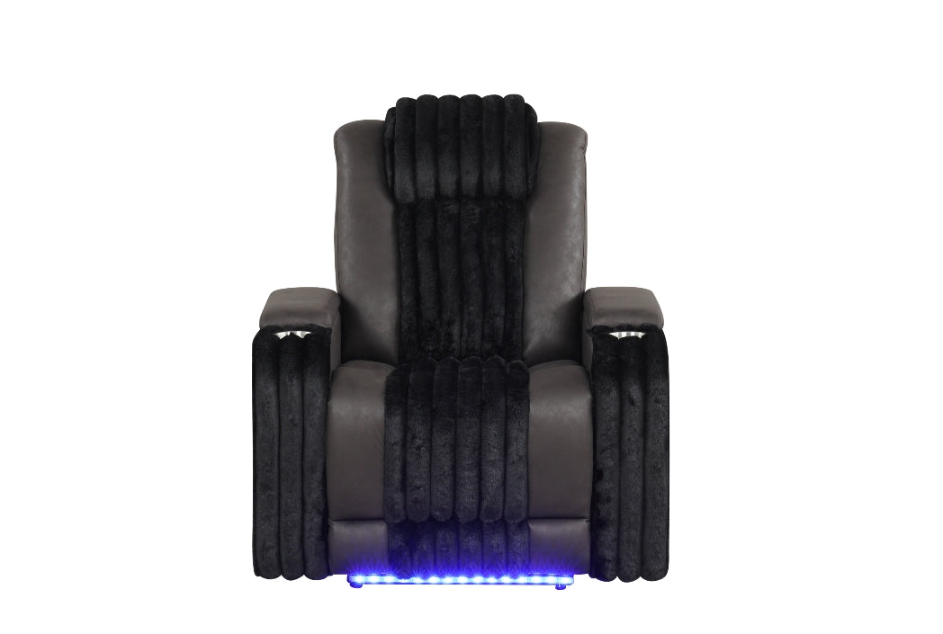 Lita Black Power 3-Piece Reclining Set