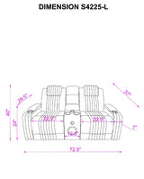 Lita Black Power 3-Piece Reclining Set
