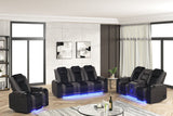Lita Black Power 3-Piece Reclining Set