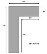 Thea Grey Fabric Sectional